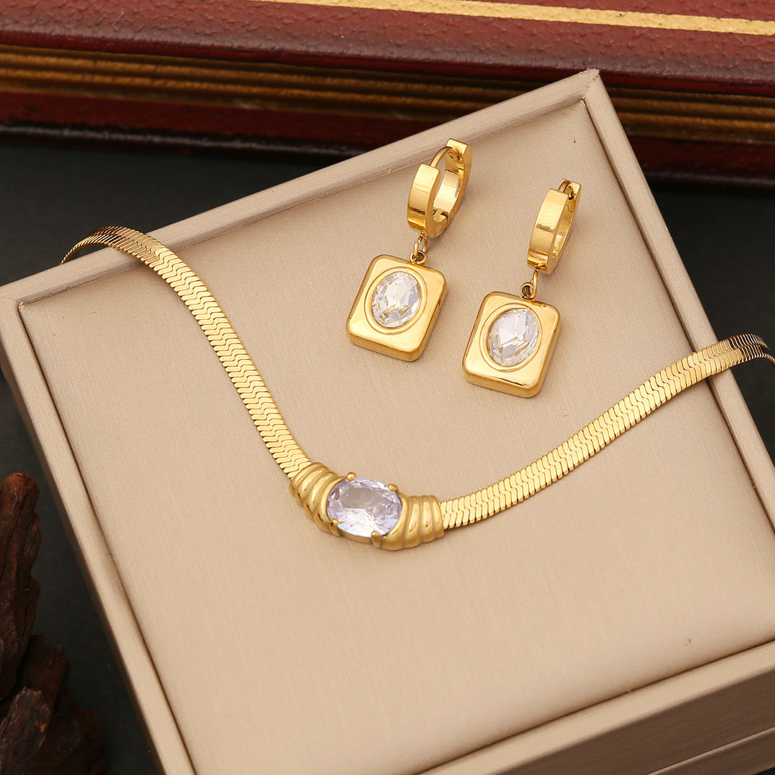 Jewelry Personalized Stainless Steel Necklace Set - 0 - Bijou Her -  -  - 