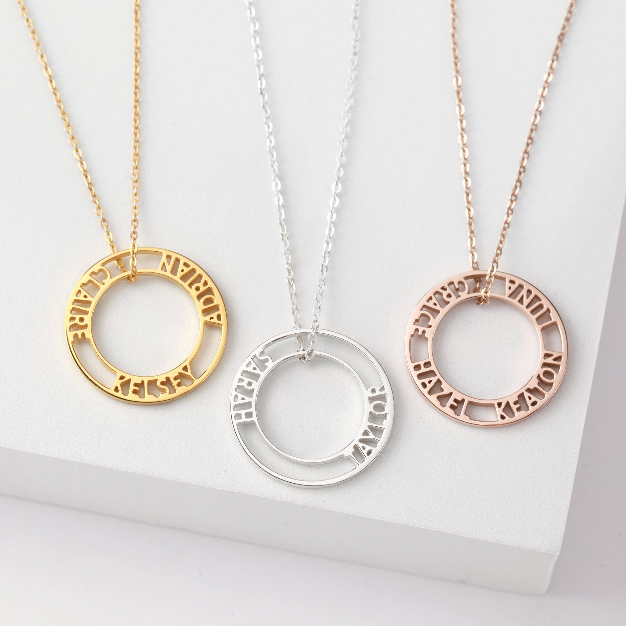 Personalized Name Necklace - Solid Sterling Silver with Gold/Rose Gold Plating - Safe for Sensitive Skin - Perfect Gift for Any Occasion - Necklaces - Bijou Her -  -  - 