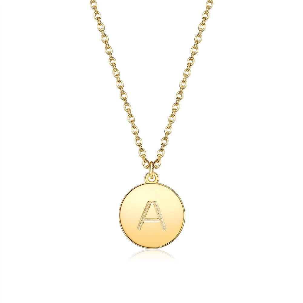 18K Gold Plated Initial Necklace - Hypoallergenic, Comfort Fit, High Quality & Durable Bijou Her