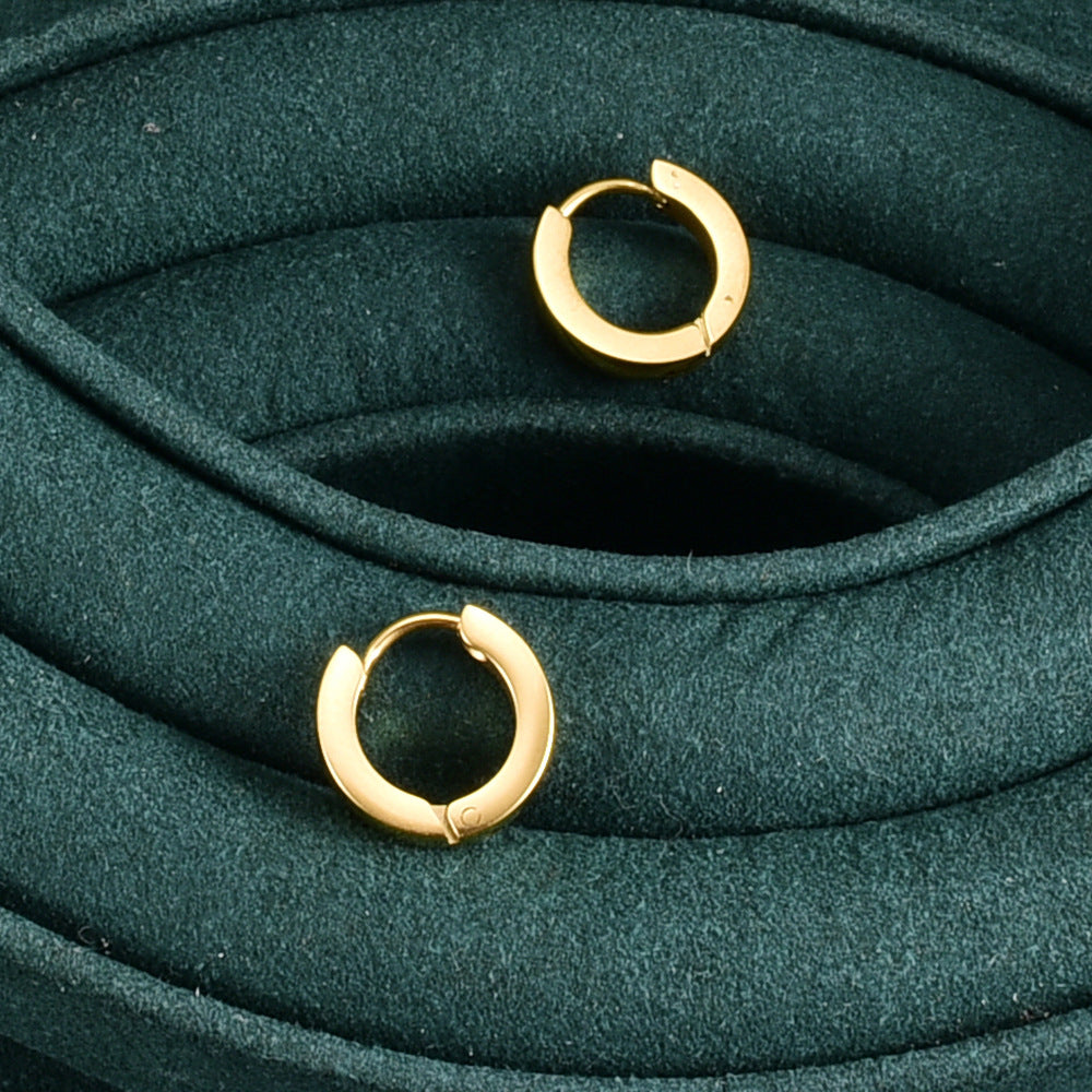 18K Gold Plated Titanium Steel Women's Earrings Bijou Her