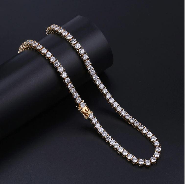 925 Silver Tennis Choker with 4MM Cubic Zirconia Stones - Premium Quality and Hand-Set Prongs Bijou Her