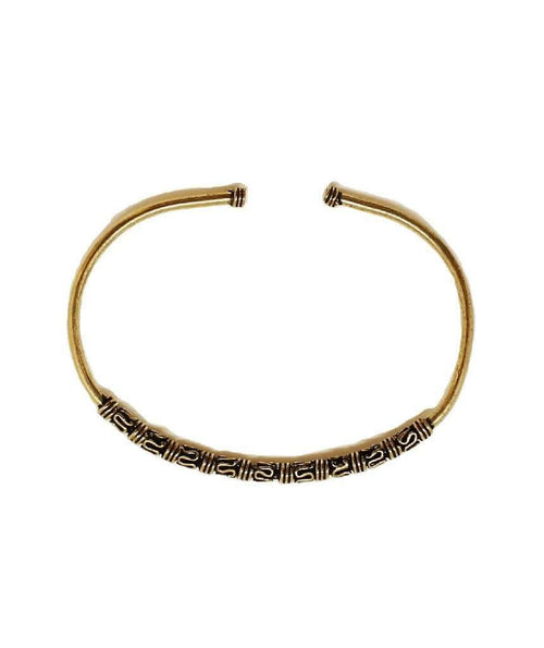 Adjustable Bali Cuff Bracelet - Handmade Minimalist Style in Gold and Silver - Hypoallergenic Brass Jewelry for Sensitive Skin Bijou Her