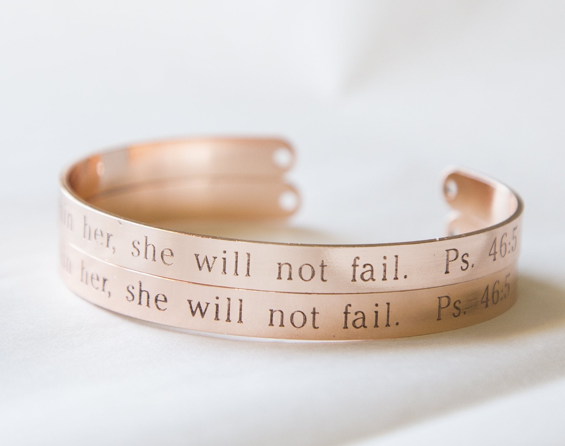 Adjustable "God is Within Her" Bracelet - Engraved Gift for Women Bijou Her