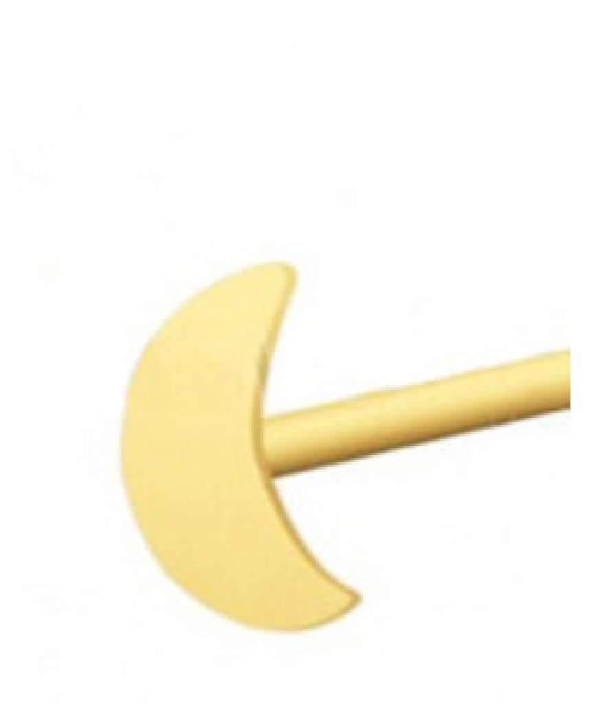 Adjustable Silver & Gold Plated Nose Stud by Urbiana - Beautiful Designs in .925 Sterling Silver Bijou Her