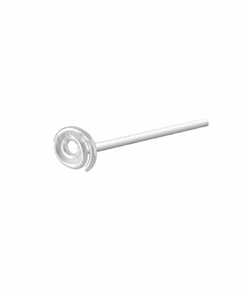 Adjustable Silver & Gold Plated Nose Stud by Urbiana - Beautiful Designs in .925 Sterling Silver Bijou Her