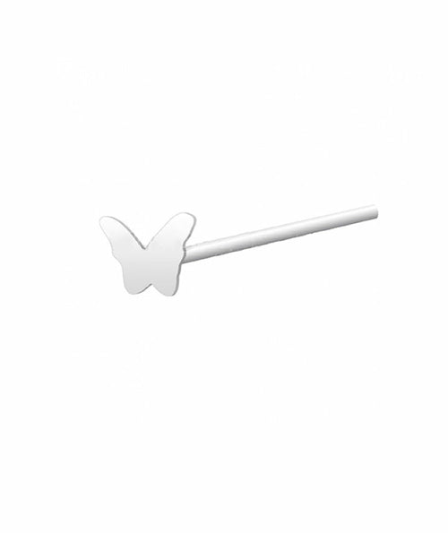 Adjustable Silver & Gold Plated Nose Stud by Urbiana - Beautiful Designs in .925 Sterling Silver Bijou Her