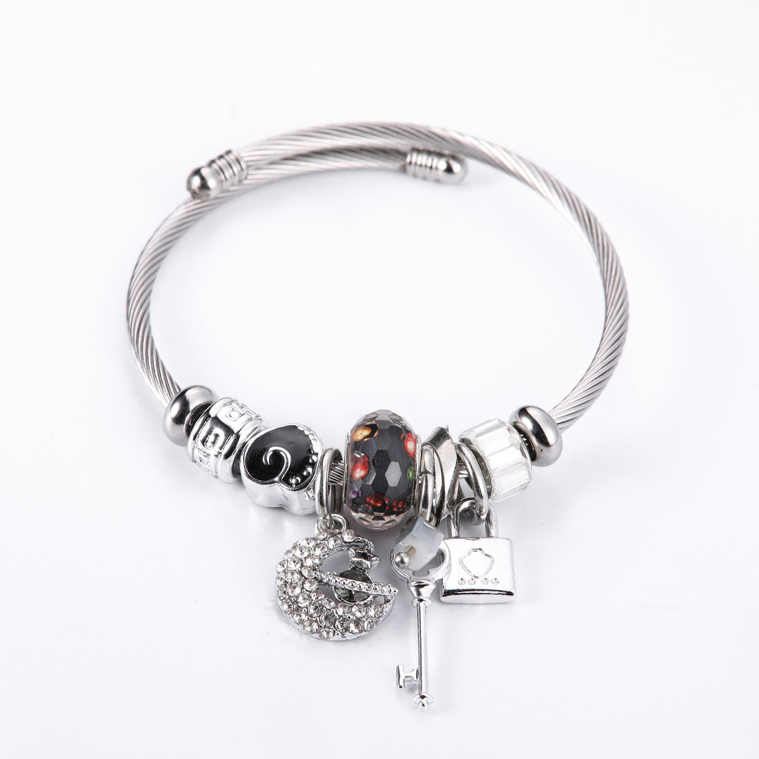 Adjustable Titanium Bracelet Stainless Steel Bijou Her