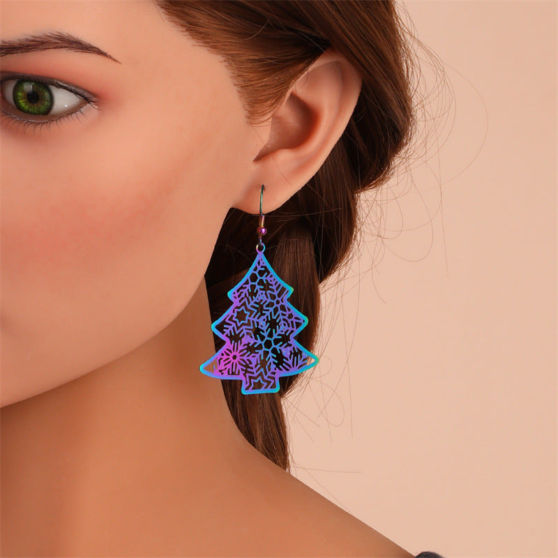 Alloy Cross Pumpkin Head Ice Man Earrings For Women Bijou Her