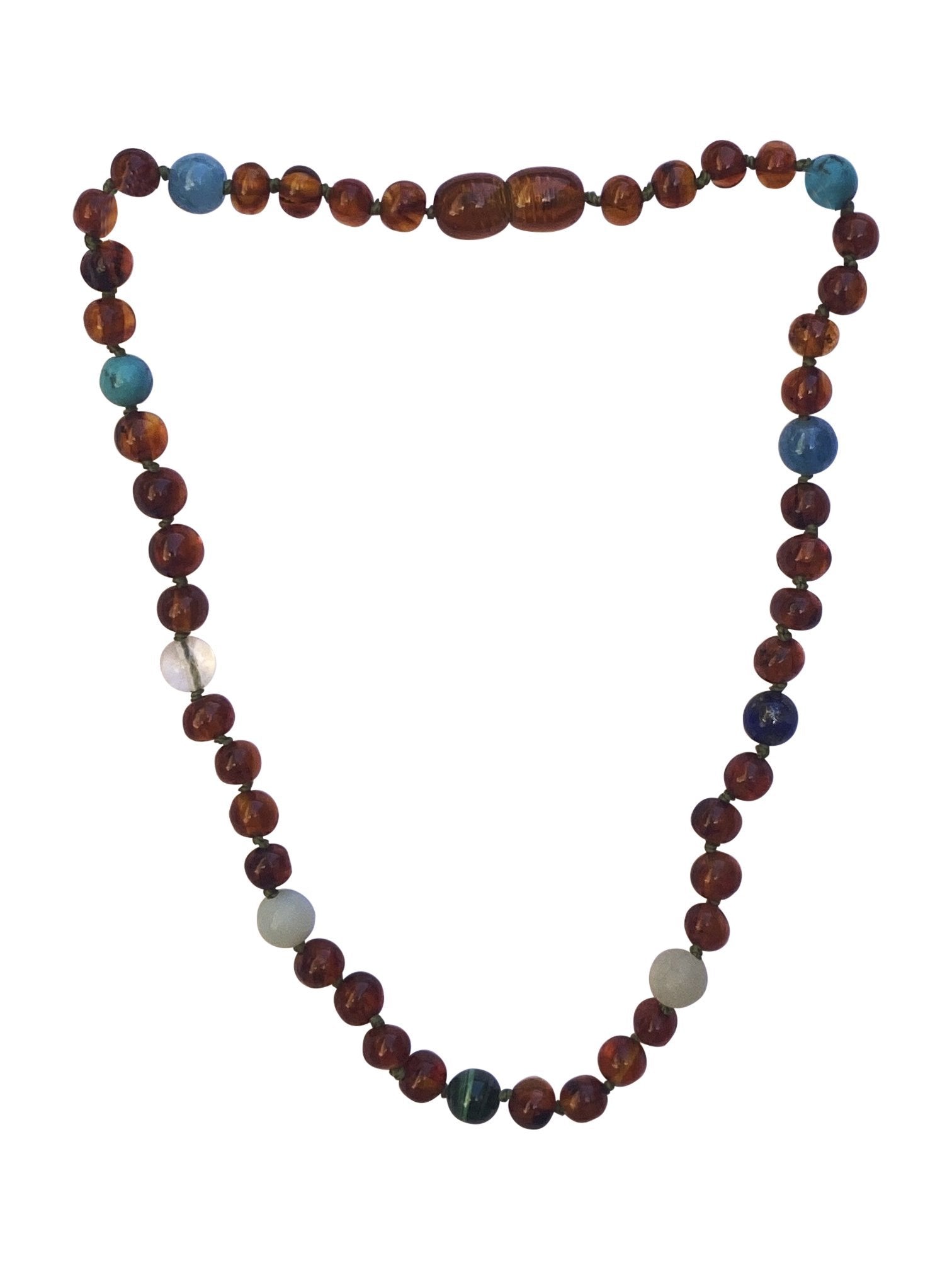 Amber + Blue/Green Gemstone Baby Bijou Her