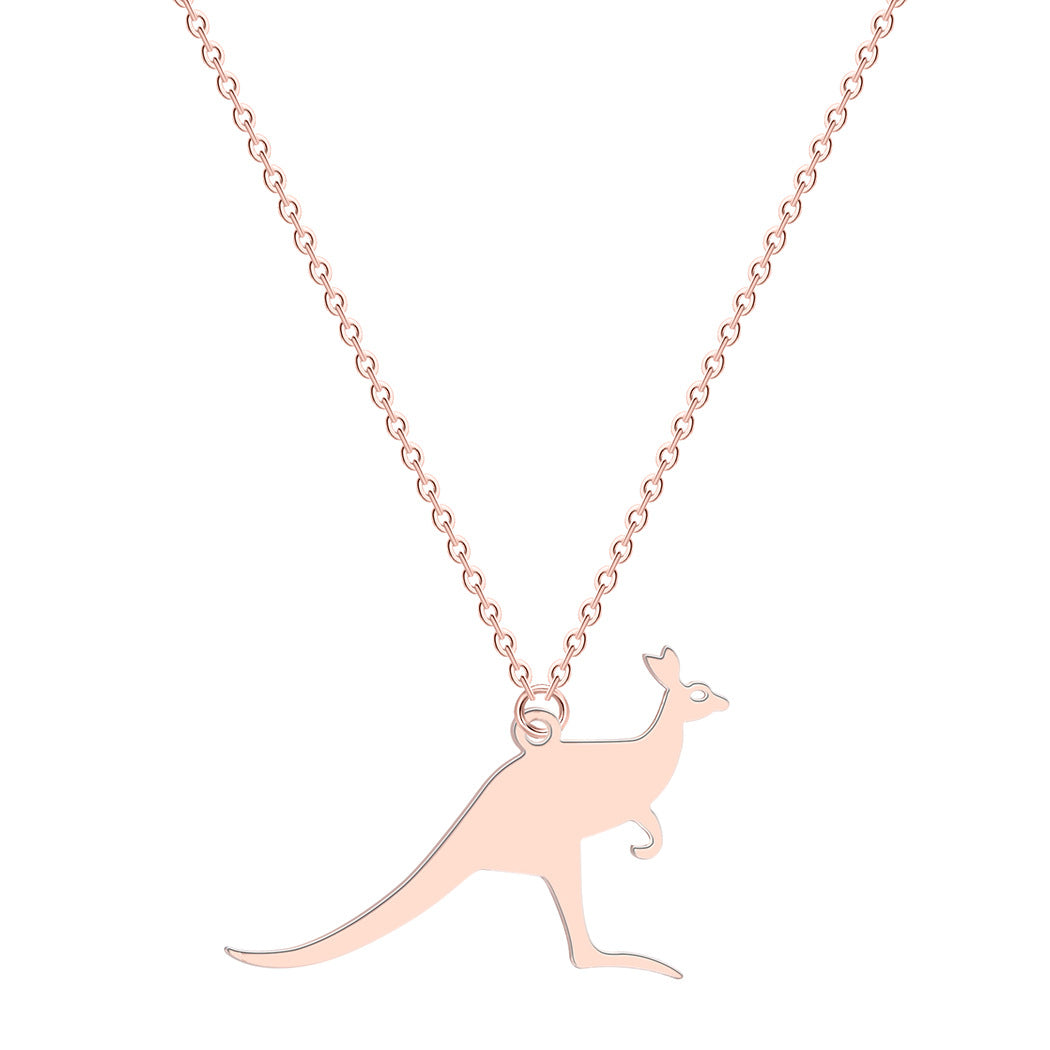 Animal Kangaroo Necklace Clavicle Chain Jewelry Bijou Her