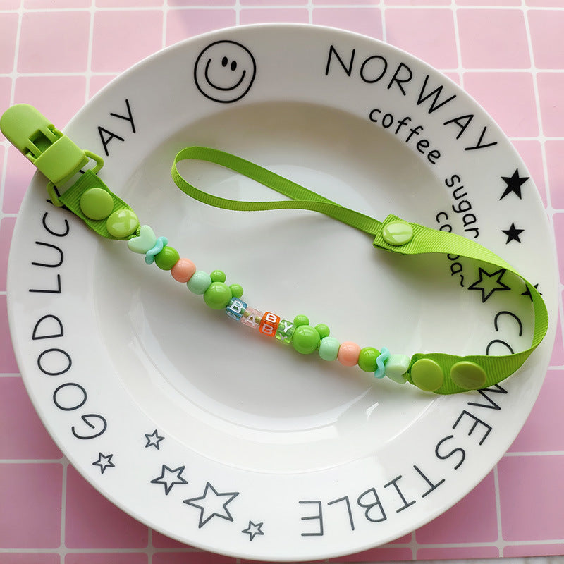 Baby Teether Drop-preventing Chain Pacifier Anti-lost Chain Toy Bijou Her