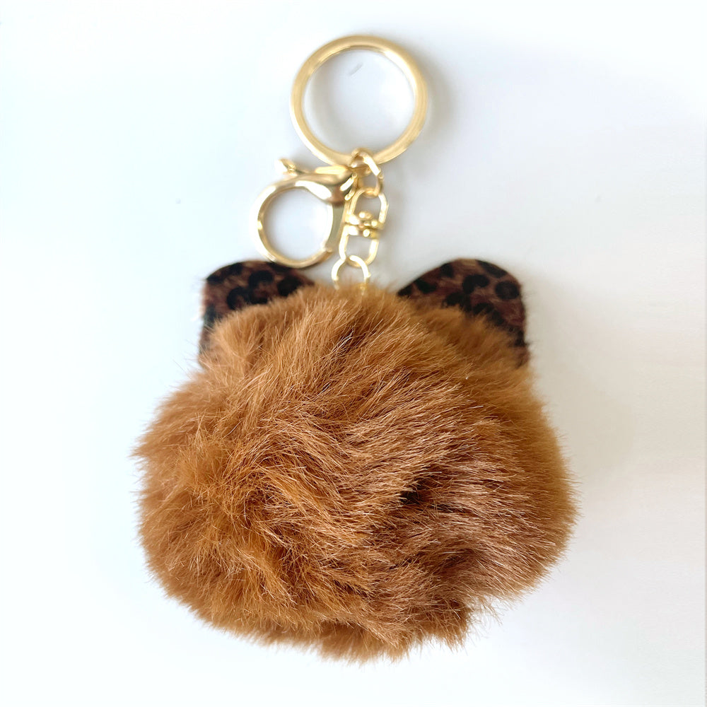 Beaded Card Bag Wool Ball Bottle Opener Finger Tiger Key Self-defense Key Buckle Set Bijou Her