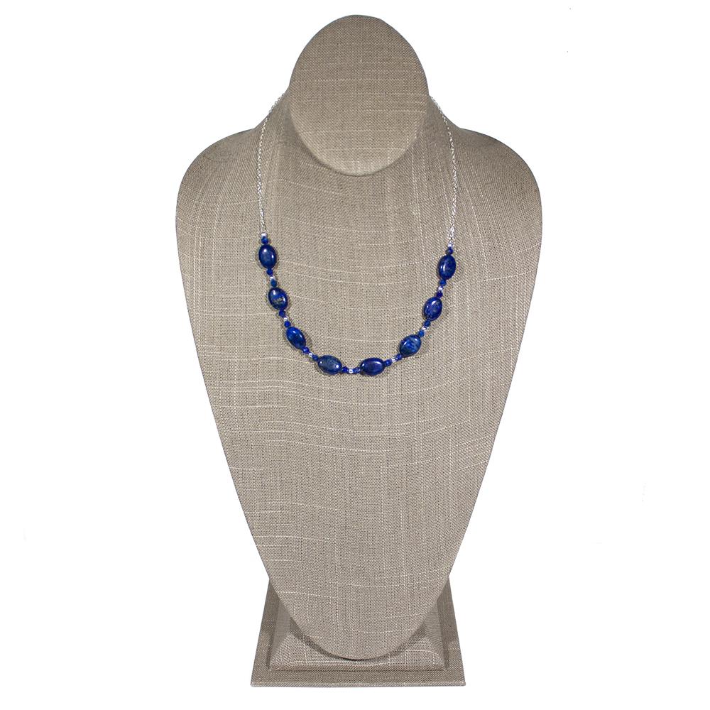 Best Lapis Lazuli Sterling Silver U Necklace - Mid Length Bijou Her