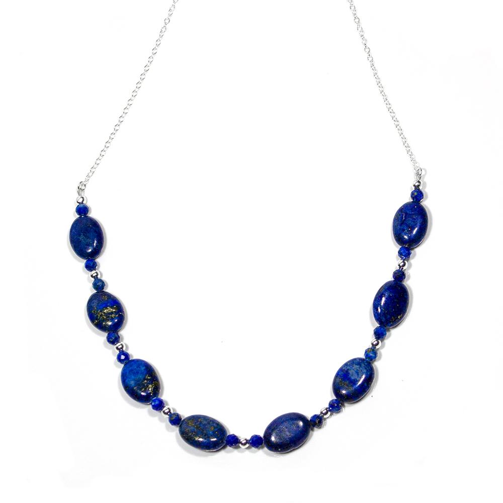 Best Lapis Lazuli Sterling Silver U Necklace - Mid Length Bijou Her