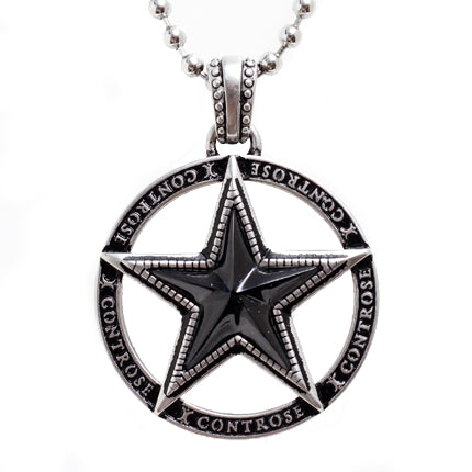 Black Agate Star Pendant Necklace - Bold Design with 316L Stainless Steel Chain, 29" Length Bijou Her