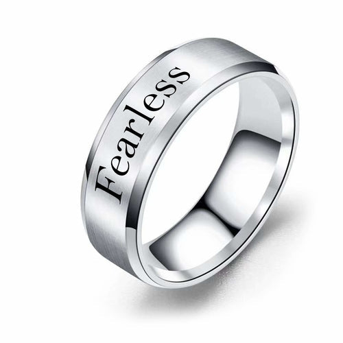 Black Stainless Steel Comfort Fit Ring - 8mm Brushed Finish for Fearless Style Bijou Her