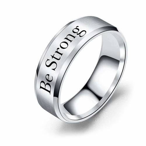 Black Stainless Steel Comfort Fit Ring - 8mm Brushed Finish for Strength Bijou Her