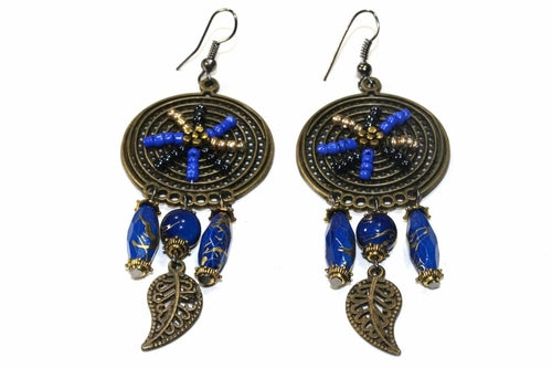 Bohemian Dream Catcher Bead Work Earrings - Limited Colors Available Bijou Her