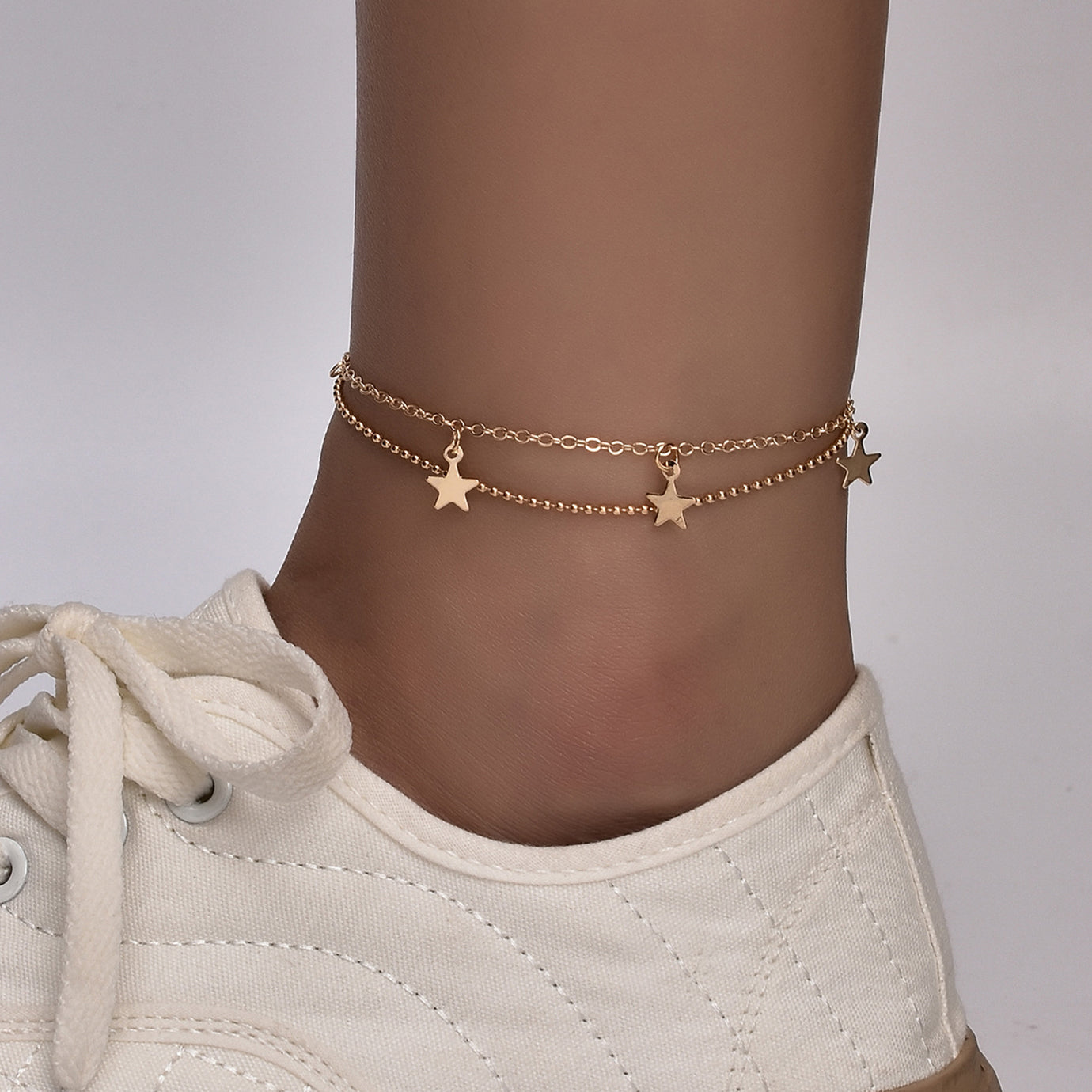 Boho Butterfly Charm Anklet - Hypoallergenic Gold/Silver Plated, Adjustable Length Bijou Her