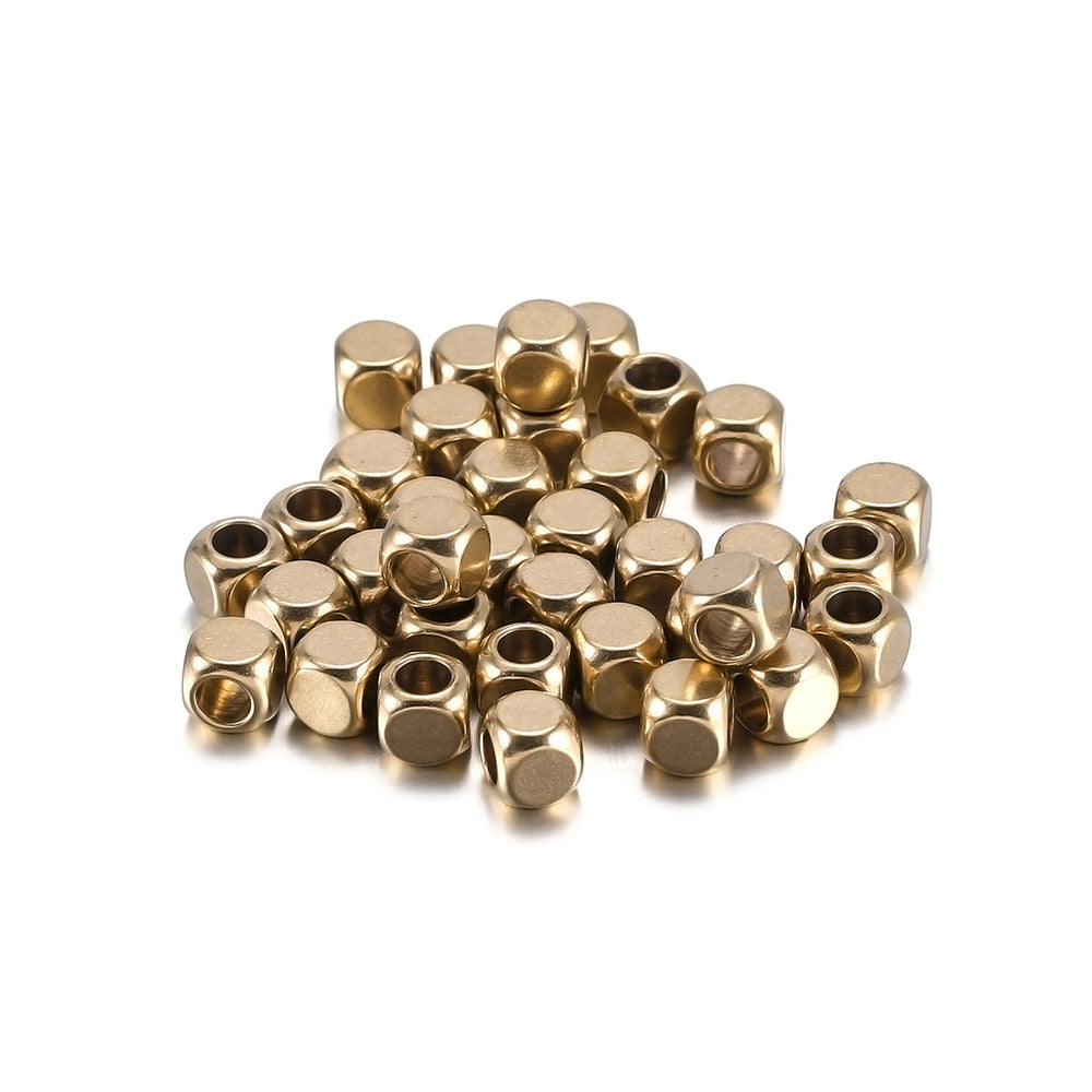 Brass Beads 2-6mm Glossy, Perforated Beads Bijou Her