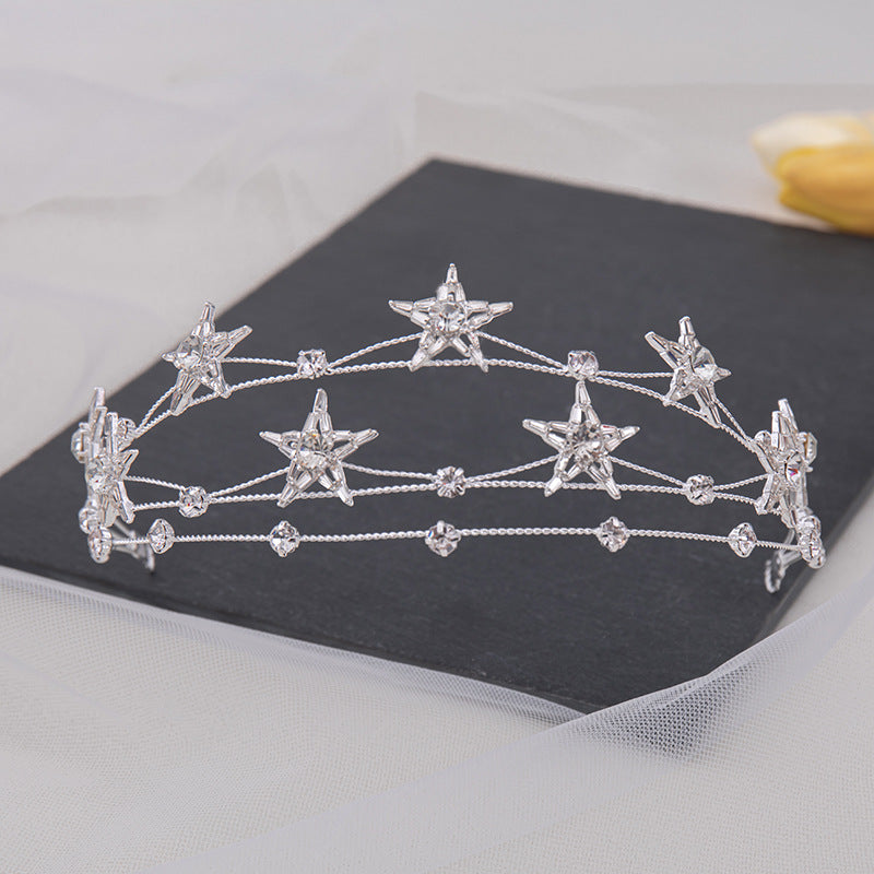 Bridal Headwear Multi-layer Five-pointed Star Hair Band Bijou Her