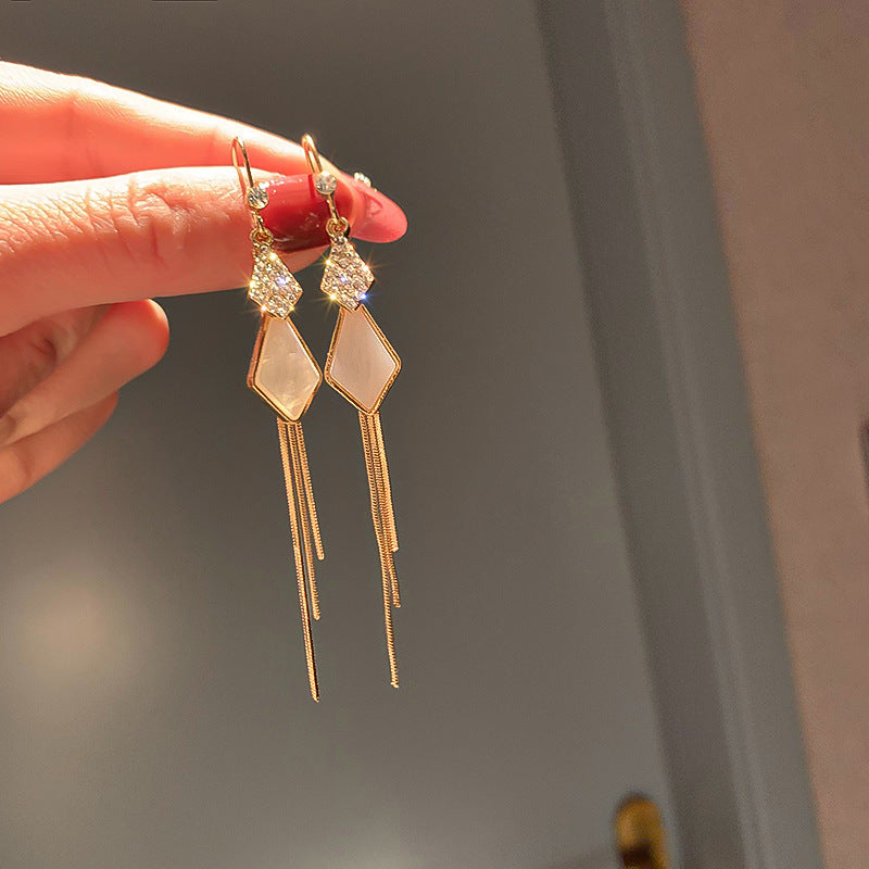 Butterfly Tassels Long Cool Wind Earrings Bijou Her