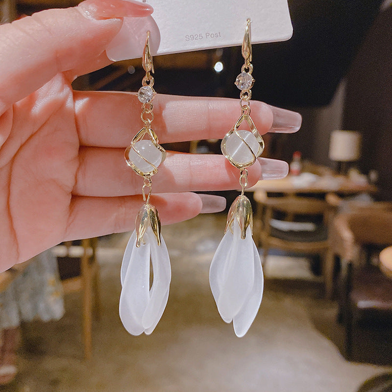 Butterfly Tassels Long Cool Wind Earrings Bijou Her