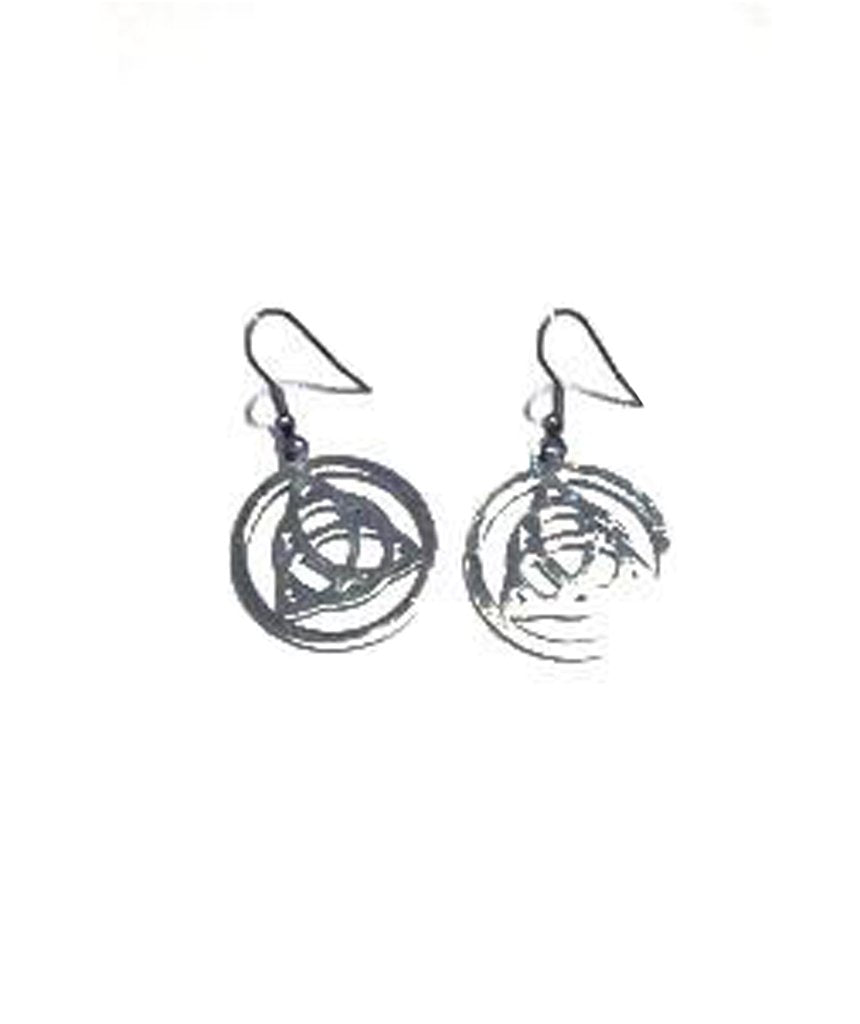 Celtic Knot Earrings - Brass and Silver Hypoallergenic Jewelry Bijou Her