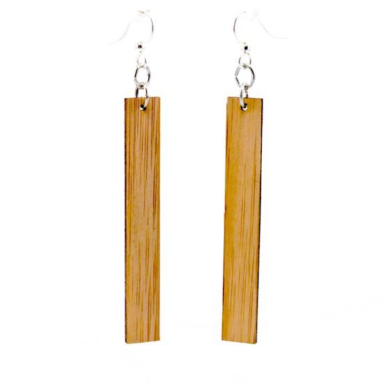 Chic Rectangles Bamboo Earrings - Eco-Friendly Essential Oil Diffusing Jewelry Bijou Her