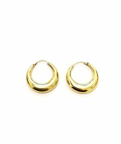 Classic Gold Hoop Earrings - Hypoallergenic Brass and Silver Jewelry for Sensitive Skin - Easy to Clean and Maintain Bijou Her