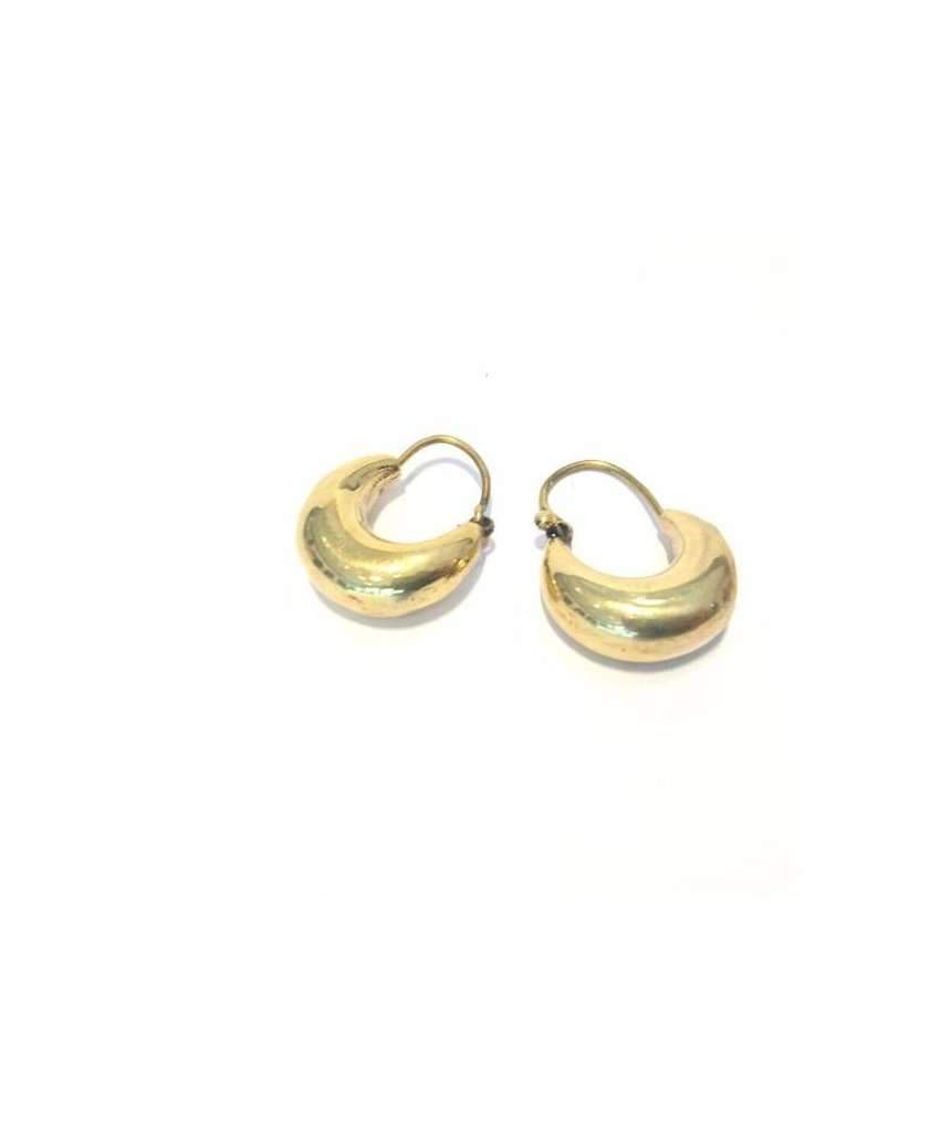 Classic Gold Hoop Earrings - Hypoallergenic Brass and Silver Jewelry for Sensitive Skin - Easy to Clean and Maintain Bijou Her