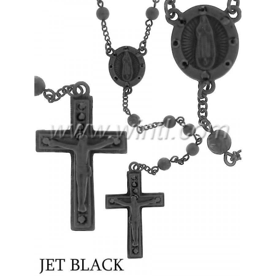 Classic Hip Hop Rosary Necklace - R3BB Design Bijou Her