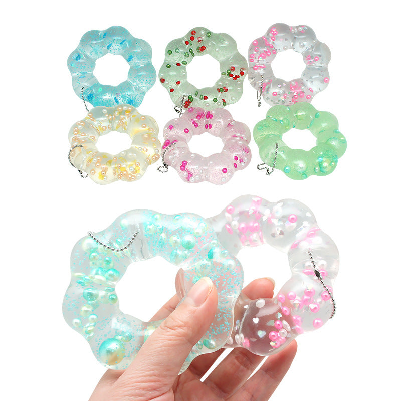 Clear Crystal Wreath Pinch Stress Relief Toys Bijou Her