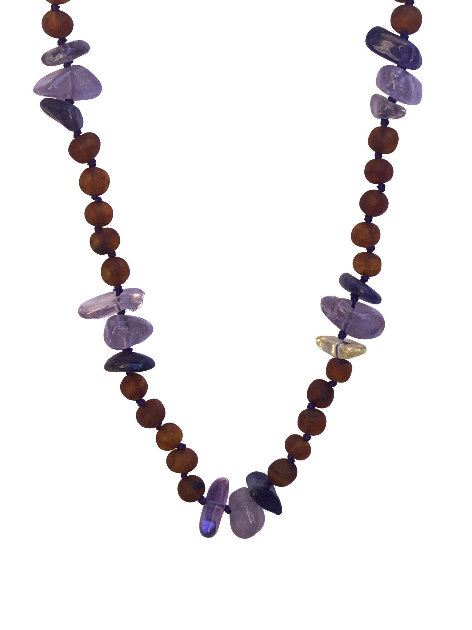 Cognac Amber + Amethyst Kids Bijou Her