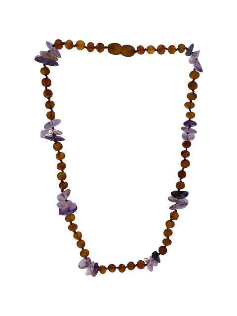 Cognac Amber + Amethyst Kids Bijou Her