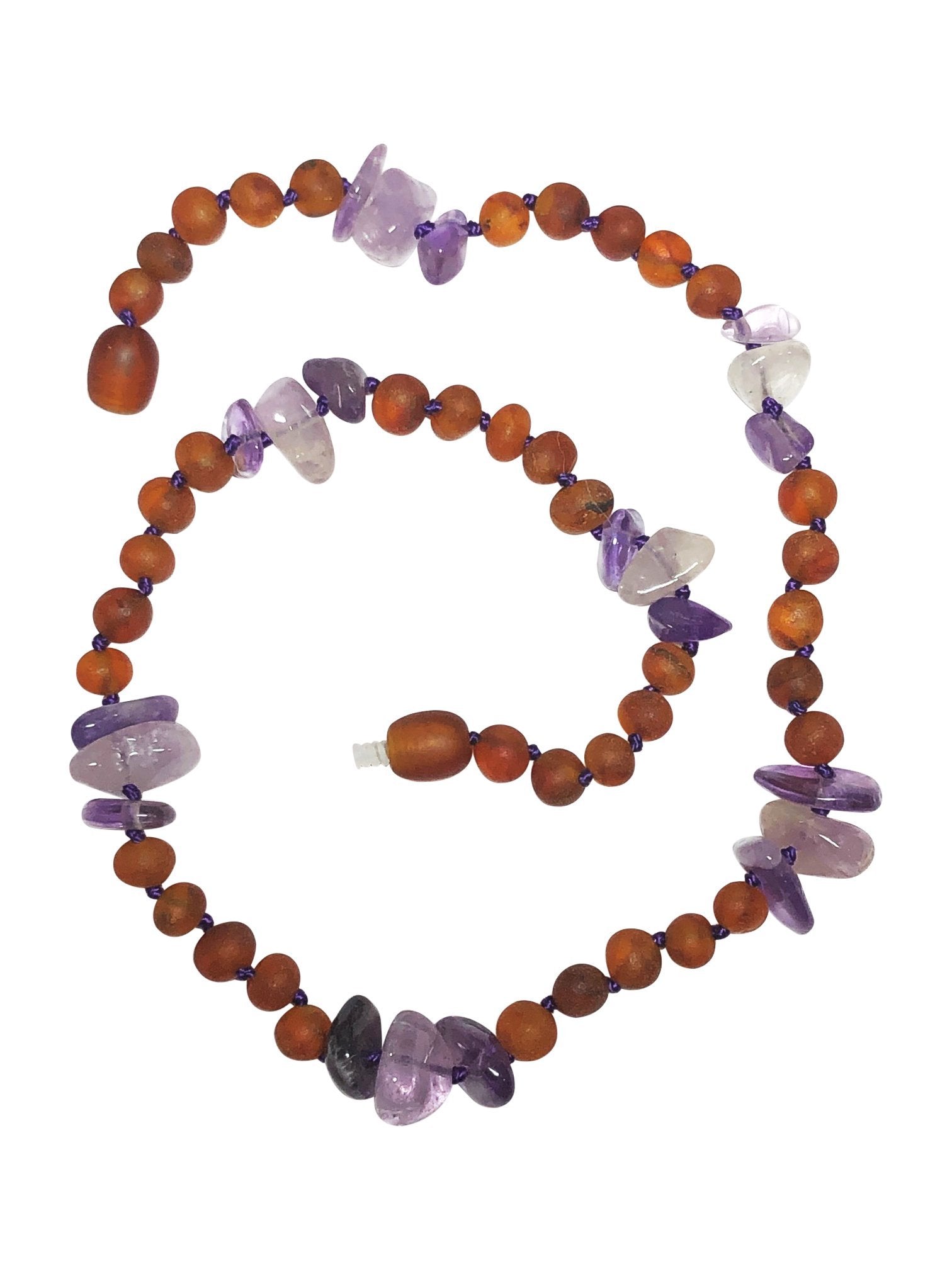 Cognac Amber + Amethyst Kids Bijou Her