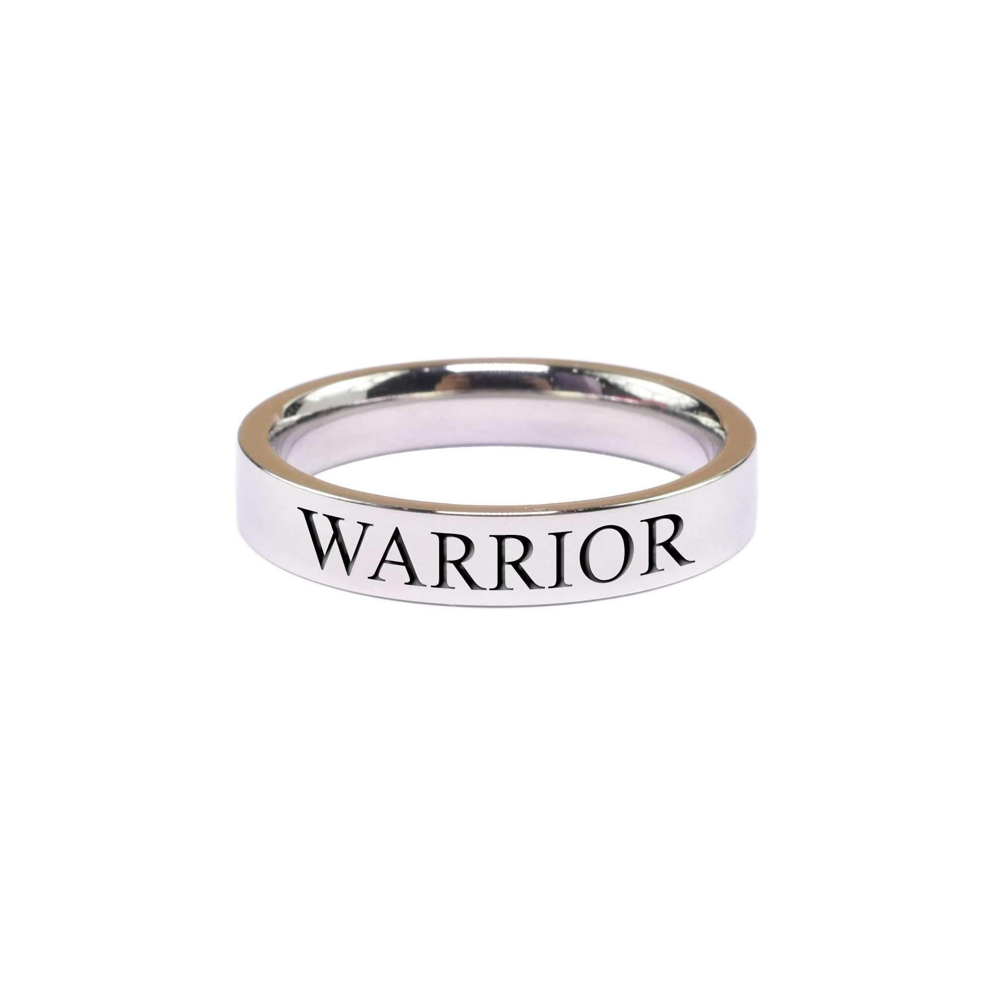 Comfort Fit Warrior Band - 4mm Width, Hypoallergenic & Inspirational Bijou Her