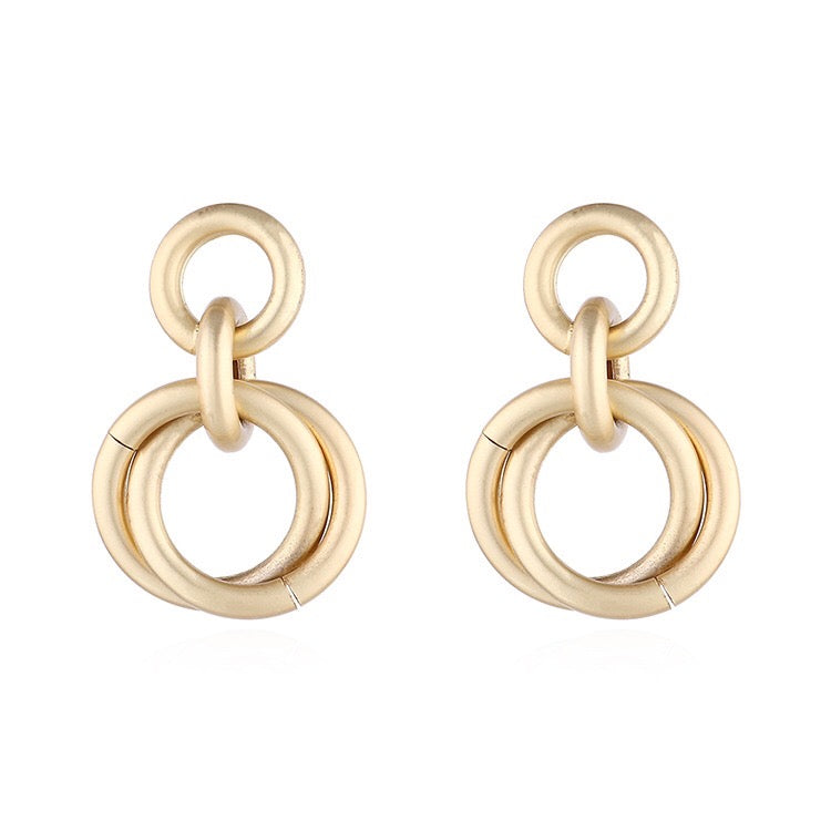 Crossed Hoops Earrings in Brass and S925 Silver - 3.2*2.1cm, 9g Bijou Her