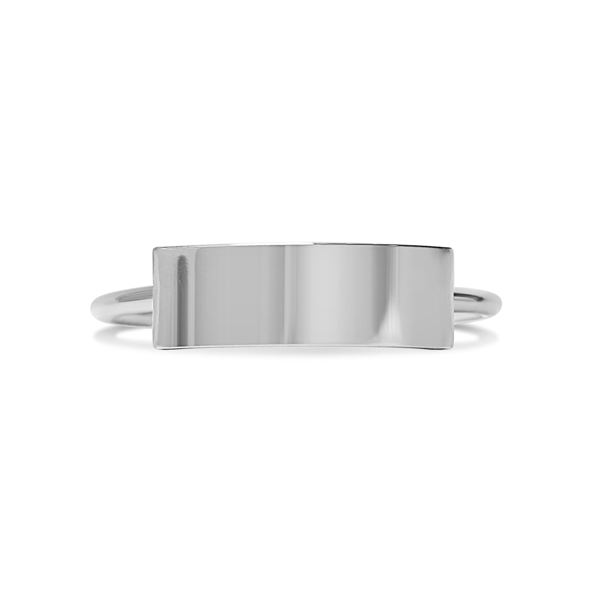 Customizable Stainless Steel Ring for Personalized Engraving - Dainty and Strong Bijou Her
