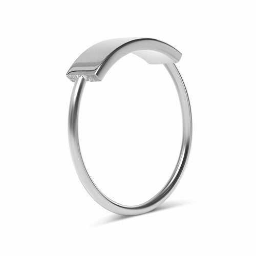 Customizable Stainless Steel Ring for Personalized Engraving - Dainty and Strong Bijou Her