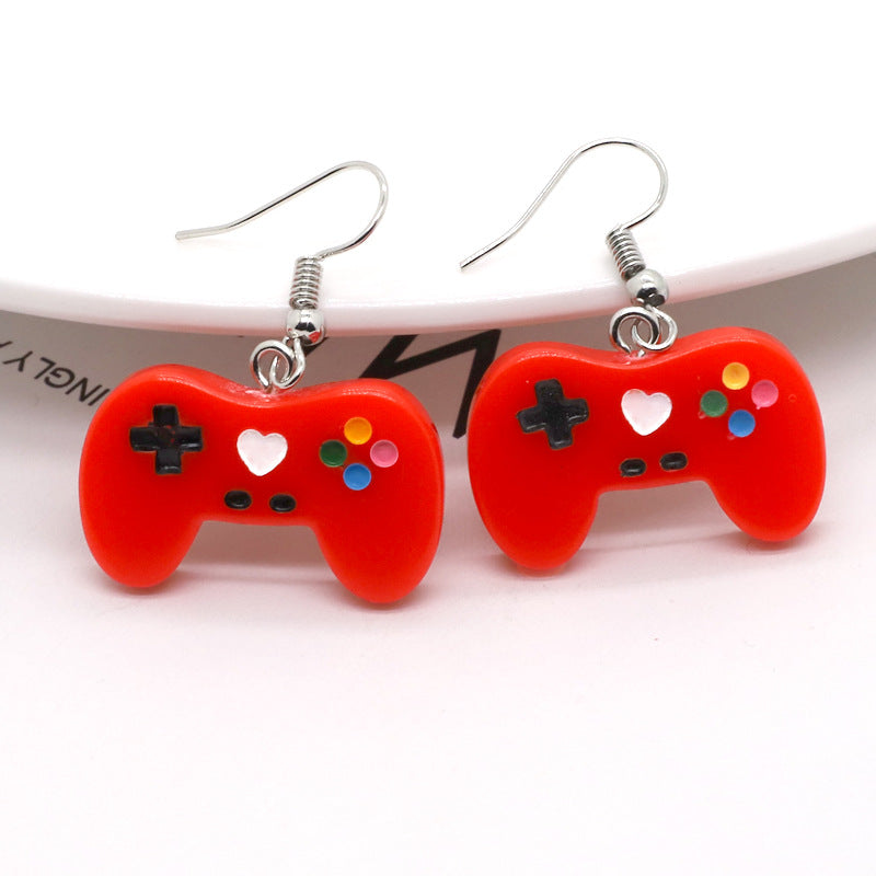 Cute Candy Color Resin Game Machine Earrings Fashion Bijou Her