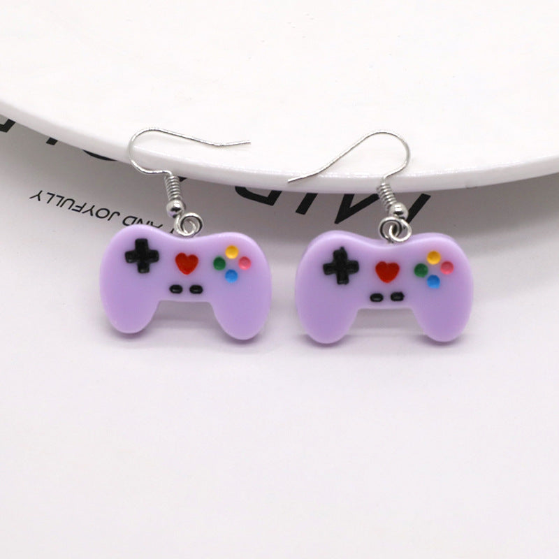 Cute Candy Color Resin Game Machine Earrings Fashion Bijou Her