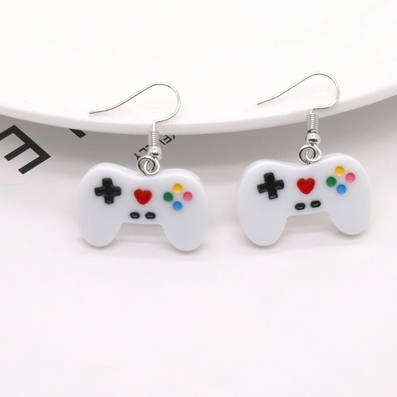 Cute Candy Color Resin Game Machine Earrings Fashion Bijou Her