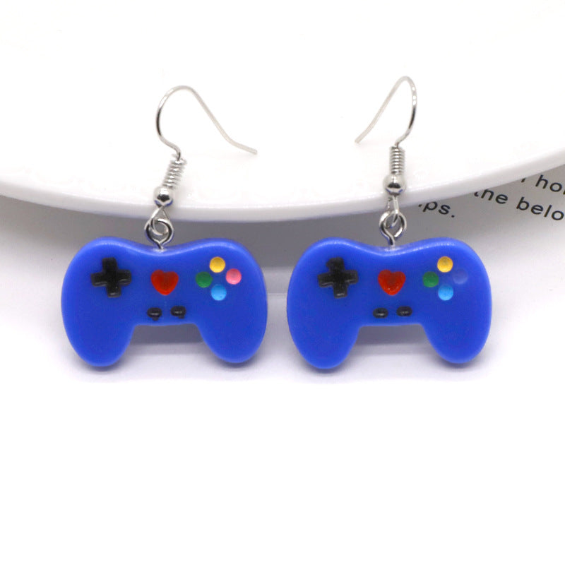 Cute Candy Color Resin Game Machine Earrings Fashion Bijou Her