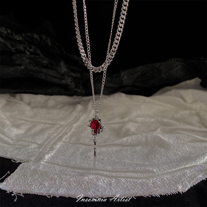 Dark Niche Design Vampire Scepter Necklace Bijou Her