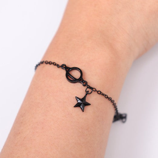 Dark Sen System Light Luxury Simple Bracelet Student Black Bijou Her