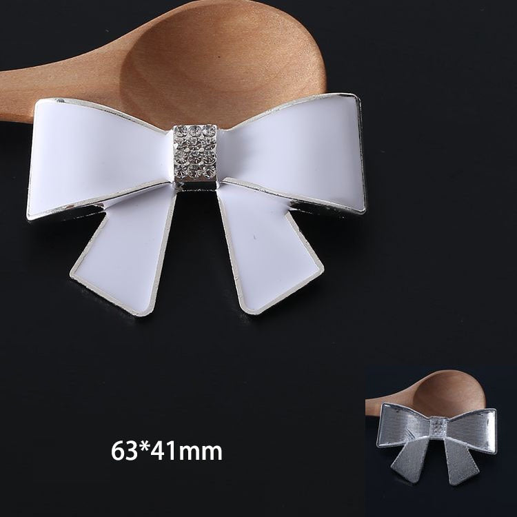 Diamond Bow-shaped Shoe Buckle Accessories Diy Phone Case Ornament Accessories Bijou Her