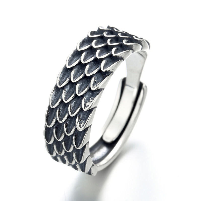 Dragon Scale Vintage Men's Ring Bijou Her