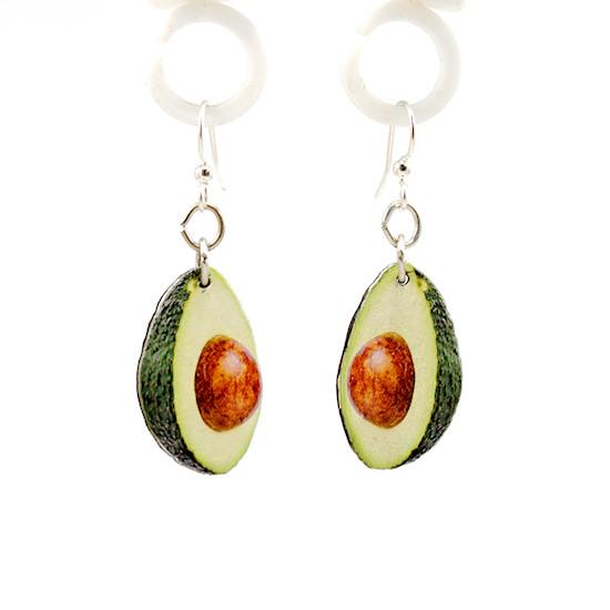 Eco-Friendly Avocado Earrings - Hypoallergenic, Made in USA, Essential Oil Diffuser Bijou Her