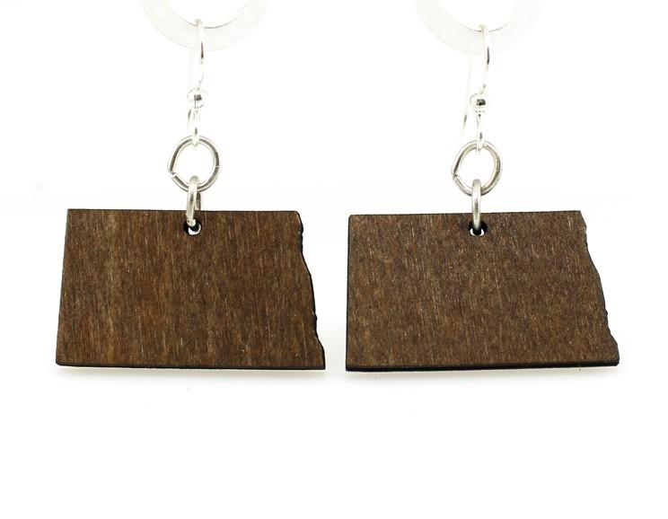 Eco-Friendly Brown Wood Earrings - Hypoallergenic & Sustainable - Made in USA Bijou Her